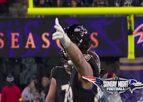 Charlie Kolar's 10th catch of 2025 goes for 18 yards vs. Patriots