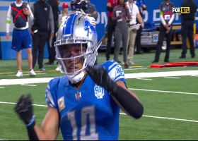 Amon-Ra St. Brown's fifth TD catch of '23 gives Lions lead vs. Bears before halftime