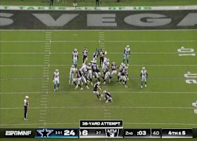 Daniel Carlson drills third FG of night to trim Cowboys lead to 24-9