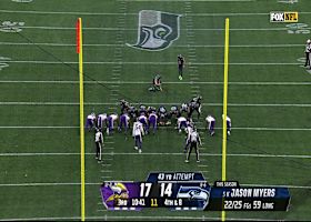 Jason Myers sinks 43-yard FG to tie game in third quarter