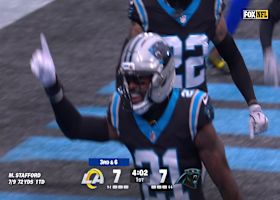 Stafford's third INT of 2025 season goes to former Ram Nick Scott inside the end zone
