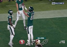Dallas Goedert's 12th TD of the year marks Eagles' first playoff score of the season