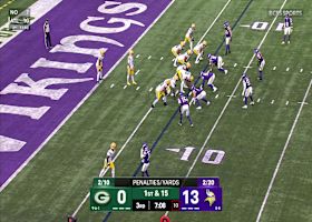 Clayton Tune is evasive on 16-yard scramble for first down