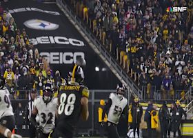 Aaron Rodgers' 31-yard strike to Freiermuth gets Steelers near doorstep of goal line