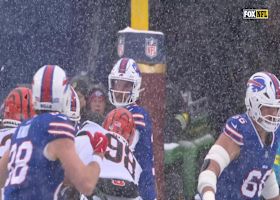 Josh Allen finds Dawson Knox for 32 yards Bills first offensive play in snow