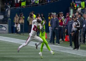 Ambry Thomas rips ball away from Lockett for impressive INT along sideline