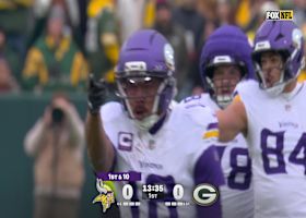 McCarthy zips a tight-window completion to Justin Jefferson for first down