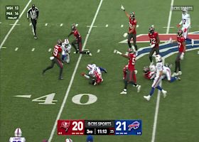 Ryan Miller recovers Mecole Hardman's punt-return fumble inside Bills' territory
