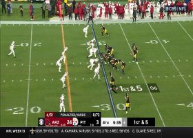 Trubisky's deep pass dots Diontae Johnson for 26-yard gain in fourth quarter