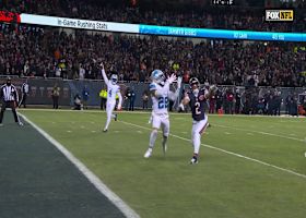 Caleb Williams uncorks deep-ball INT to Avonte Maddox inside the end zone