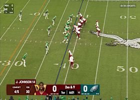 Josh Johnson's tight-window throw finds McLaurin for 13 yards