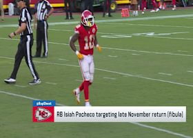 Rapoport: Isiah Pacheco targeting late November return from fibula injury | 'NFL GameDay Morning'