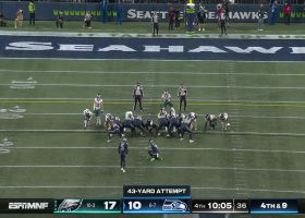 Myers' 43-yard FG trims Eagles' lead to 4