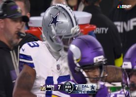 Ryan Flournoy leaps to snag pass from Prescott on 18-yard catch and run