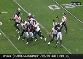 Charles Snowden's leaping PBU of Bo Nix's pass forces Broncos into punt formation