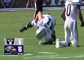 Robert Spillane snags hot-potato interception after bobble by Bateman