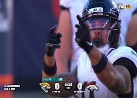 Lawrence's laser hits Parker Washington inside Broncos' territory for 21-yard gain