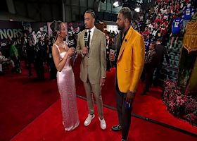 Walter Payton Man of the Year nominee Jordan Love stops by to talk family and football | NFL Honors Red Carpet