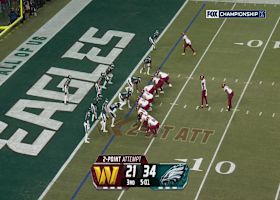 Daniels' two-point-conversion strike to Zaccheaus cuts Eagles' lead to 34-23