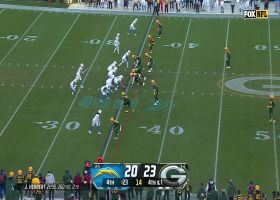 Kenny Clark bats down Herbert's fourth-and-1 pass to seal Week 11 win