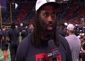 Matt Judon talks place in revamped Falcons defense in sideline interview during game vs. Jags
