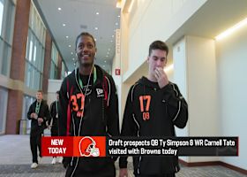 Ty Simpson and Carnell Tate visit the Browns | 'The Insiders'