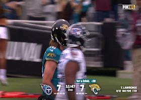 Trevor Lawrence's 28th TD pass of 2025 locates a wide-open Brenton Strange