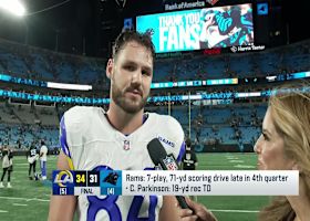 Colby Parkinson commends Stafford, other teammates following Rams' Wild Card win vs. Panthers