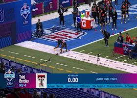 Tahj Brooks runs official 4.52-second 40-yard dash at 2025 combine