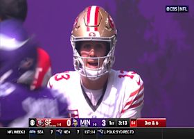 Brock Purdy's tight-window dart to Kittle goes for 10-yard gain vs. Vikings