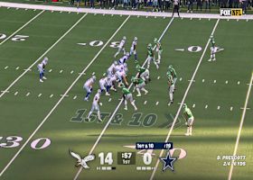 Javonte Williams' 20-yard burst gets Cowboys into Eagles' territory