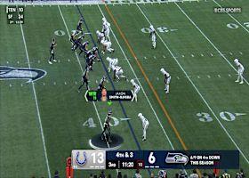 Darnold finds Barner for a fourth-down conversion