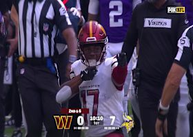 Jayden Daniels' 28-yard loft pinpoints Terry McLaurin in first quarter