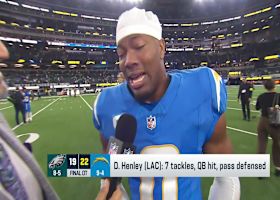 Daiyan Henley discusses teammate inspiration after OT win vs. Eagles