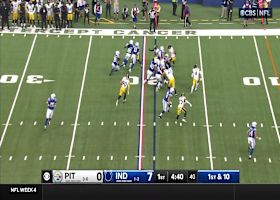 JT takes pitch up field for 13-yard scamper