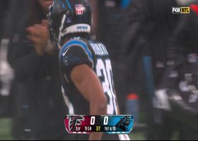 Chuba Hubbard scampers for 22 yards on Panthers' opening play