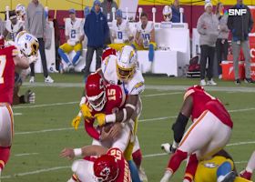 Derwin James blitzes into KC's backfield for sack vs. Mahomes