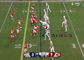 Courtland Sutton goes to ground for a third-down reception