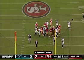 Matt Gay converts his first FG as a 49er