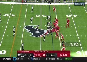 Josh Allen comes up with HUGE 15-yard sack on Stroud in fourth quarter