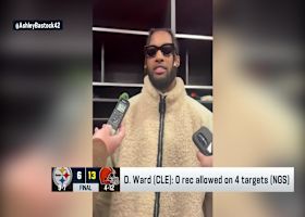 Denzel Ward on game-sealing PBU: 'I don't know whose bright idea it was to try me for the game'