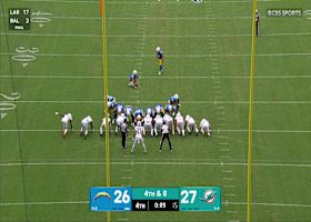 Cameron Dicker's 33-yard FG gives Chargers a 29-27 lead with 0:05 remaining