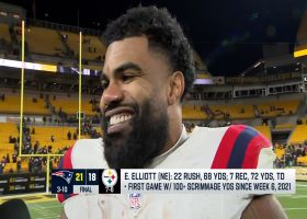 Ezekiel Elliott discusses Pats' win over Steelers with Mike Garafolo