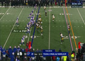 Elandon Roberts bats away Allen's would-be 29-yard TD pass at last moment