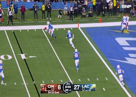Cam Hart's hit-stick tackle of Chase Brown ends RB's chances of forward progress