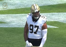 Khristian Boyd goal line sack of Taylor Heinicke nearly results in safety