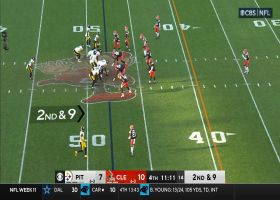 Jaylen Warren throws a MEAN stiff-arm vs. Rodney McLeod in fourth quarter