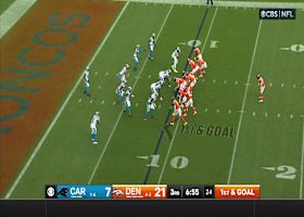 Jaleel McLaughlin's pylon-reach TD boosts Broncos' lead to 27-7 over Panthers