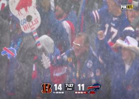 Josh Allen continues mobile magic with bootleg toss to Knox for two-point conversion