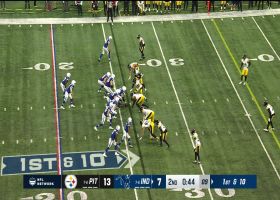 Montgomery turns upfield for 34-yard gain in Colts' two-minute drill